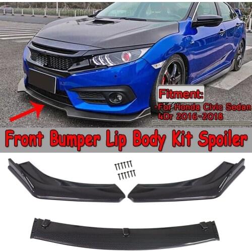 2020 Universal Car Front Bumper Splitter Lip Body Kit Spoiler Diffuser For Audi A5 Sline S5 RS5 09-16 For BMW For Benz For Mazad