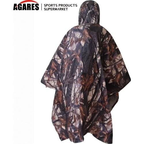 3 in 1 Newly Multifunction Military Waterproof Camo Raincoat Rain Coat Men Women Raining Poncho for Camping Fishing Motorcycle