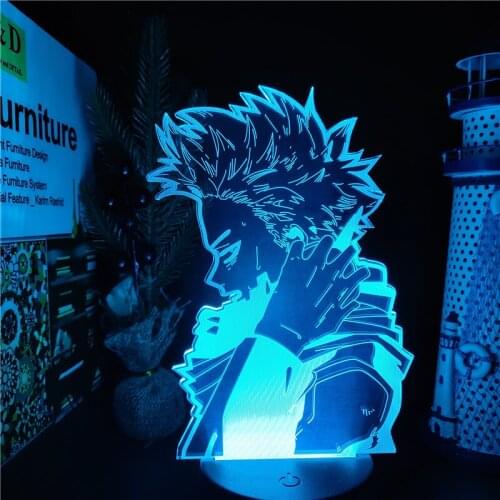 3D Lamp Anime MY HERO ACADEMIA HITOSHI SHINSO Figure Acrylic Led Night Light for Kids Bedroom Decor Nightlight 3d Illusion Light