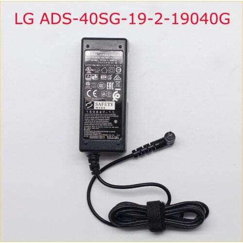 ADS-40SG-19-2 19040G 19V 2.1A Adapters Accessories Parts AC/DC Adapters For LG ADS 40SG 19-2 19040G Black
