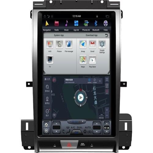 For Ford Taurus 2010-2018 Tesla Radio Screen Car GPS Navigatio Auto Multimedia Player Radio Tape Recorder Headunit Carplay