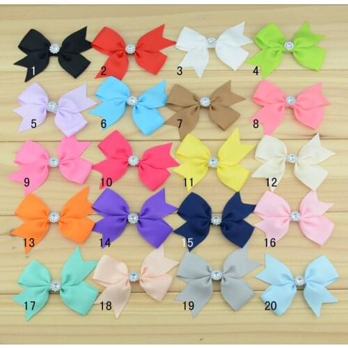 120 pcs/lot , 3.1" Ribbon hairbows , Pinwheel Bows , Grosgrain Ribbon Bow hair accessories