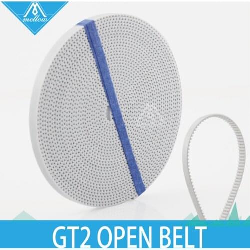 Free shipping 10M/lot 3D Printer parts 2GT-6MM PU with steel core GT2 6mm Open Timing Belt Width 6mm for RepRap Rostock
