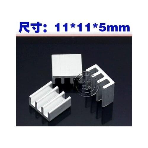 Fast Free ship 100pcs/lot Pure aluminum radiator 11*11*5MM memory chip dedicated radiator