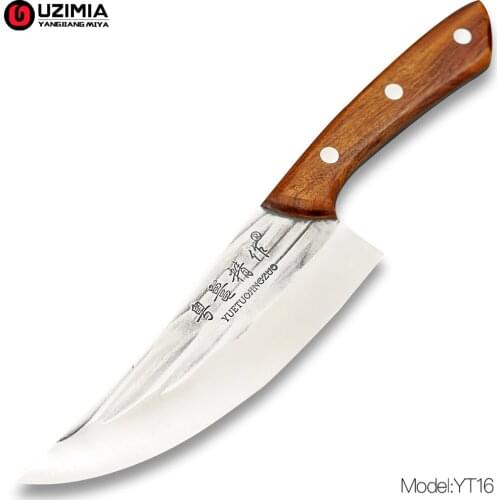 Handmade Forged 5Cr15 Steel Boning Knife Meat Cleaver Butcher Knife Kitchen Knives Raw Fish Filleting Cooking Tools 6"in YT16