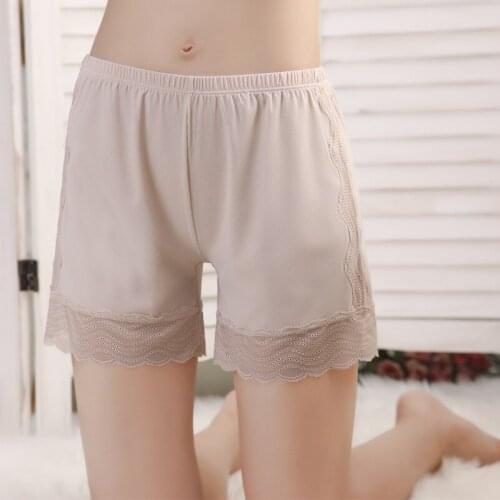 2021 Summer Sexy Women Outwear Safety Shorts Pants Thin High Waist Boyshorts Panties Bottom Wear Look Thin Boxer Underwear