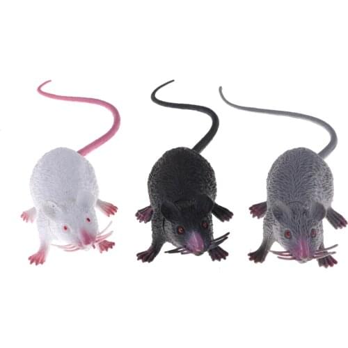 22cm Small Rat Fake Lifelike Mouse Model Prop Halloween Gift Toy Party Decor Practical Jokes Novetly Funny Toys NEW