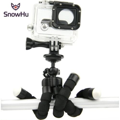 Mini Portable Flexible Sponge Octopus Tripod Bracket Stand Mount Monopod + Phone Holder For Gopro Camera DSLR Mount LD06