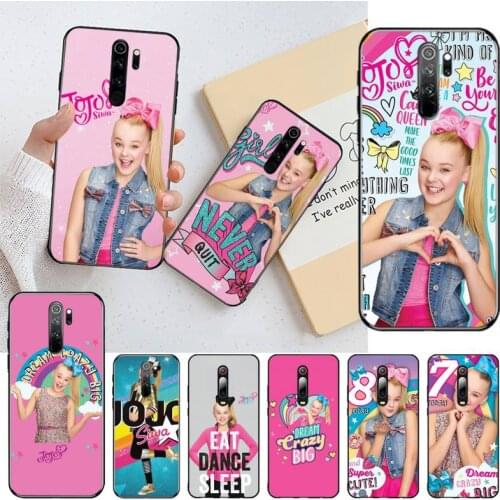 CUTEWANAN JoJo Siwa Bow Joelle Joanie Soft Phone Case Cover for Redmi Note 9 8 8T 8A 7 6 6A Go Pro Max Redmi 9 K20