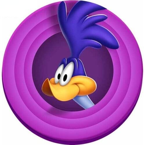 LLT-0429 Personality Car Sticker The Road Runner Modeling Decal PVC Auto Bumper Window Anime Decal Laptop Waterproof Cars Decals