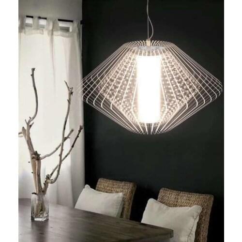 Novelty led living room chandelier Nordic modern minimalist coffee shop childrens room lighting restaurant crystal hanging lamp