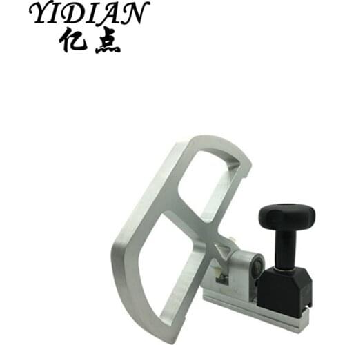 Stopper Baffle Block with Magnifying Lens for Sliding Table Panel Saw