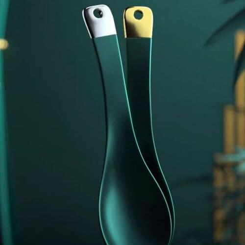 Plastic Wide Handle Family Japanese Adult Creative Light Luxury Wind Net Red Sheng Soup To Eat Cute Spoon Utensílios De Cozinha