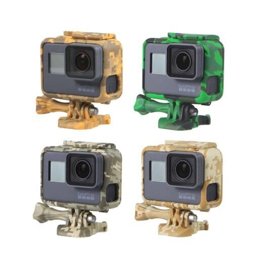 Camouflage Color Gopro Hero 5 Accessories Plastic Protective Standard Border Frame Case for GoPro Hero 5 Action Camera