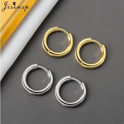 Steampunk Earring Hooks Small Circle Geometric Round Hoop Earrings for Women Kids Party Jewelry Ear Cuff Aretes Mujer