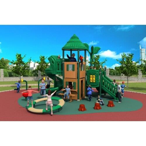 School/kindergarten/park/community outdoor plastic combined slide playground YLW024