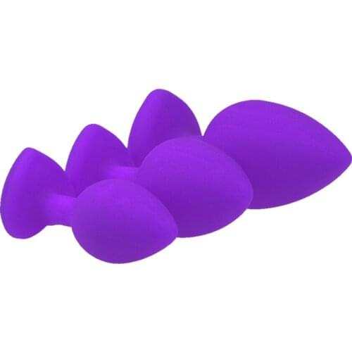 Purple Silicone Anal Plug 10 Vibration Mode G-Spot Vibrator Butt Bead Sex Toys Products Women Men Gay Beads