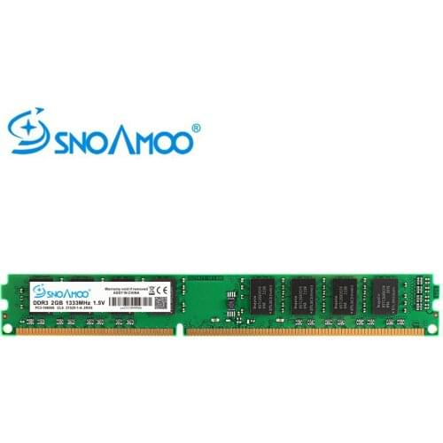 SNOAMOO New DDR3 4GB 1600MHz PC3-12800S Desktop PC Memory 240pin 2GB 1333MHz DIMM For Intel Computer Lifetime Warranty