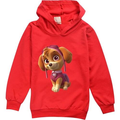 New Paw Patrol Sweatshirts Hoodie Pullovers Drawstring Streetwear Kid Boy Girl Cartoon Hooded Jacket Spring Autumn Fleece Tops