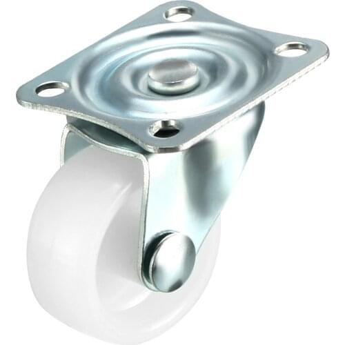 Uxcell Fixed Caster Wheels 2 Inch PP Top Plate Mounted Caster Wheel, 44lb Capacity Each 1.2inch Swivel 4pcs