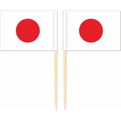 Free Shipping Japan Flag Toothpick Flag 3.5X2.5CM 300pcs/bag Japan National Flag