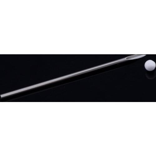 10PC Disposable Steel Sterile Body Art Tool Professional Kit Piercing Needles Nose Ear Tongue