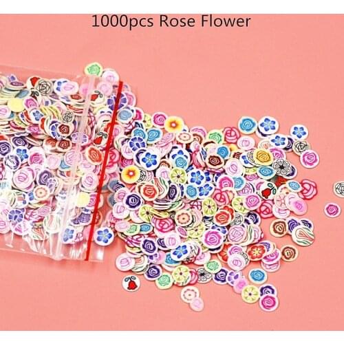 1000PCS/Pack Fashion Mixed Animal Fruit Flower Cake Heart Nail Art Resin UV Resin Epoxy Mold Filler For Diy Jewelry Making Tools