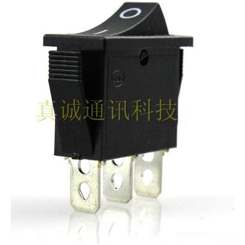 20pcs rocker switch Black rocker switch KCD3-103 KCD2 3 feet 2 files rocker switch 16A / 250V