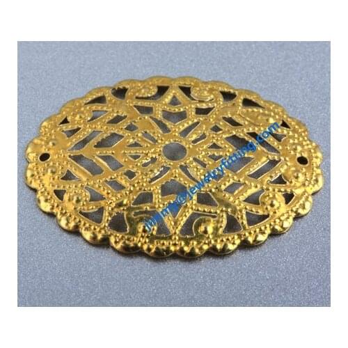 2000pcs brass 30*23 mm filigree flower components jewelry findings accessories