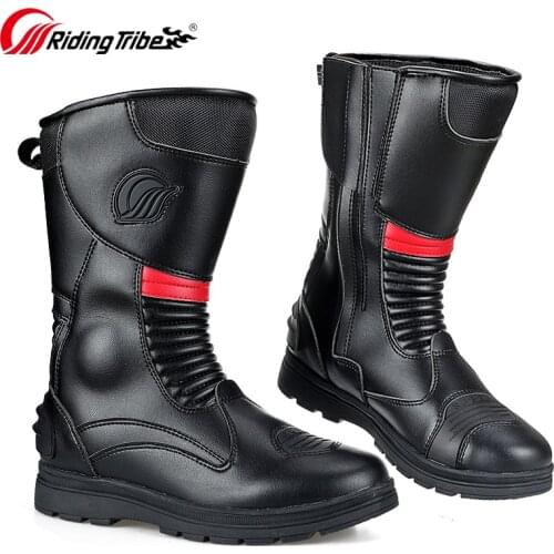Botte Botas Moto Hombre Motocross Boots Impermeable Motorcycle Riding Boots Men Shoes Buty Motocyklowe Meskie Chaussure Stivali