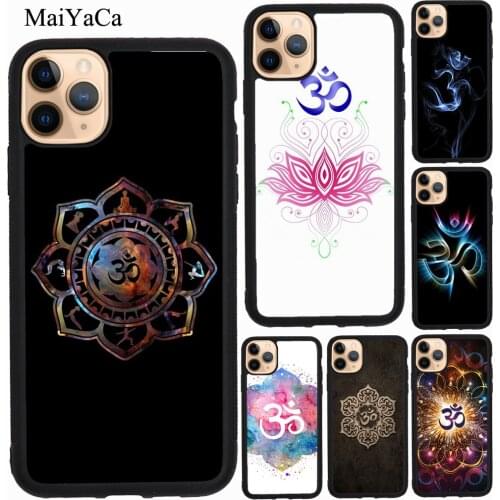 MaiYaCa Yoga Aum Om Symbol Case For iPhone XR X XS Max SE 2020 6S 8 7 Plus 12 mini 11 Pro Max Coque