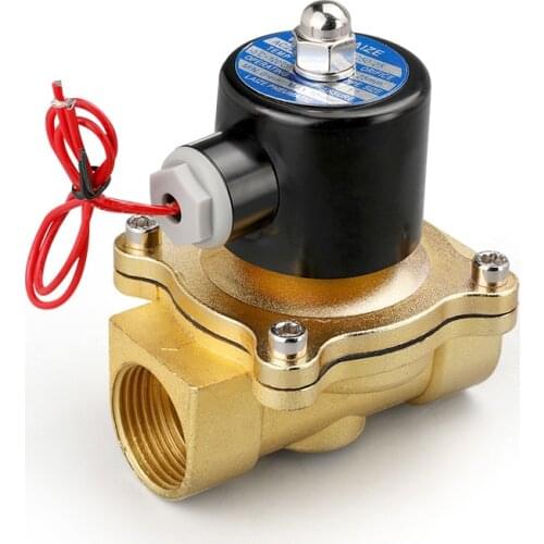 1/4" 3/8" 1/2" 3/4" 1" 1-1/4" 1-1/2" AC220V DC12V DC24V Copper Water Electromagnetic Valve Solenoid Valves Normal Close