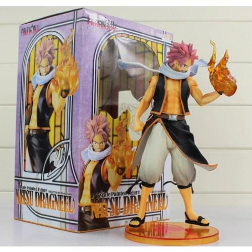 25cm Anime Fairy Tail Etherious Natsu 1/7 Scale Brinquedos Natsu Dragneel PVC Action Figure Collectible Model Toy