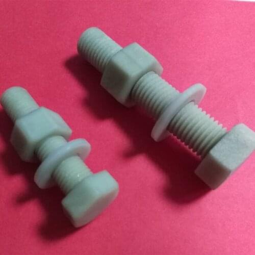 M10 M12 M14 M16 Hexagon Set Screw Hex Plastic Screws Nylon PA+30%GF Bolts Length 20mm-80mm
