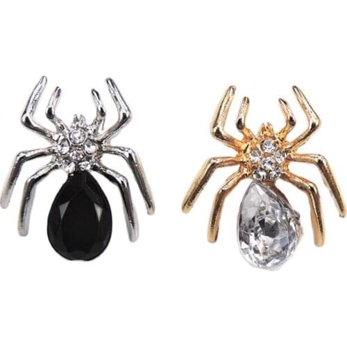 Cute Little Chic Animals Rhinestone Crystal Spider Brooch Corsage Brooches Collar Women Party Brooch Jewelry Brooches