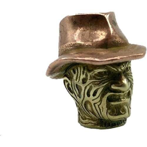 Outdoors DIY Tools EDC Brass Copper Knife Beads Lanyard Pendants Key Rings Accessories