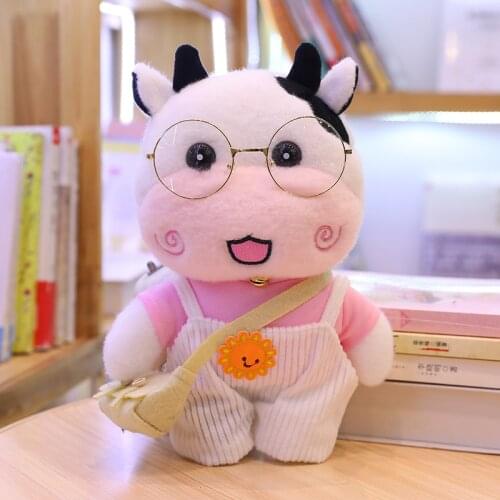 New 30cm Cute Milk Cow Plush Toys Soft Stuffed Lovely Animal Plush Pillow Dolls Kawaii Baby Kid Birthday Gifts Good Quality