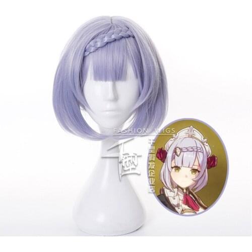 New Noelle Wig Cosplay Set Game Genshin Impact Character Costume Prop Uniform