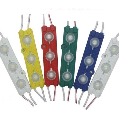 NEW 5730 3LED injection led module 12V with lens Waterproof IP65 ,120degree1.5W white,LED sign,shop banner