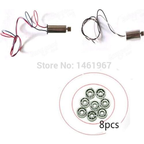Upgraded version bearing + Original Motor ( 1pcs cw / 1pcs ccw ) Parts for JJRC H8C H8D DFD F182 F183 RC Drone Spare Parts