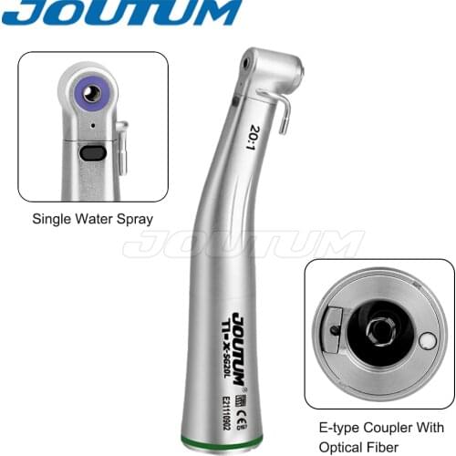 Dental implant equipment external and internal irrigation spray 20:1 low speed green ring contra angle LED handpiece