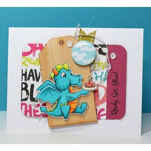 Bubble Dragon Clear Stamp DIY Scrapbooking Silicone Embossing Stencil Decoration Handicraft Paper Card Making Template