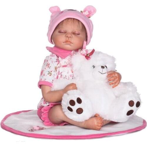 Lifelike Baby Girl Doll Soft Reborn Baby Kid 20'' Handmade Nursery Go Gift 50cm Toys For Children Reborn Doll