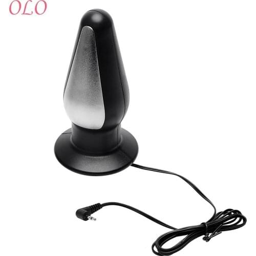 OLO Medical Themed Toys Anal Vaginal Plug Sex Toys for Men Women Big Butt Plug Electric Shock G-spot Massager