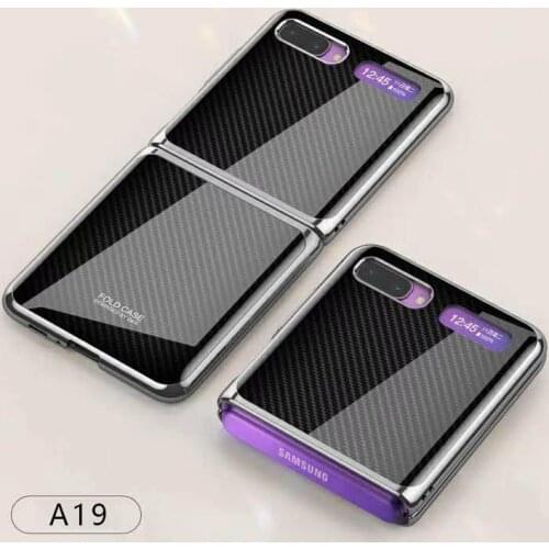For Samsung Galaxy Z flip Foldable Cellphone Shell Electroplated Painted Folding Phone Case