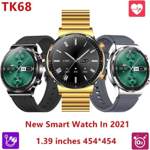 TK68 Smart Watch 1.39 Inch 454*454 MTK2523 Low Power Consumption Chip Bluetooth Call Music IP67 Waterproof Watch Fitness Monitor