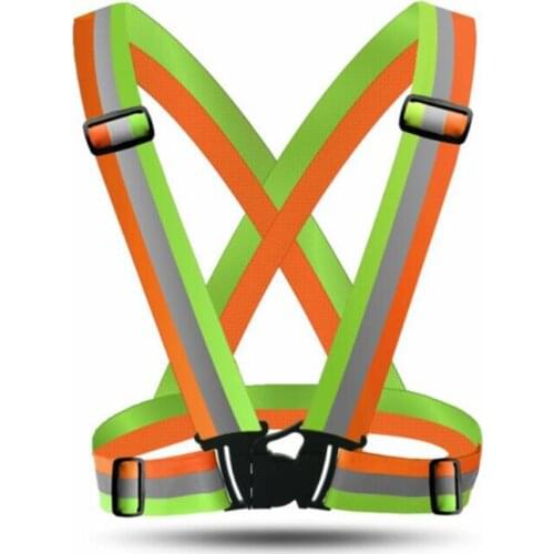 Reflective Vest AdjustableTraffic Night Work Security Running Cycling Safety Reflective Vest High Visibility Safety Jacket