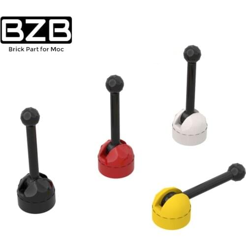 BuildMOC 73587 Control lever (black lever) brick Technic Changeover Catch For Building Blocks Parts DIY Educational Tech Toys