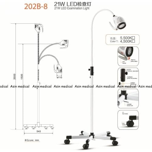 High Quality 21W LED Surgical Medical Exam Light protable Examination Light CE FDA approval