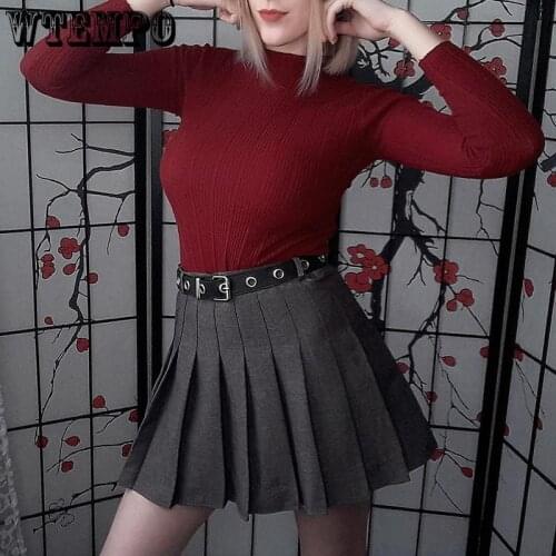 Женские кожаные юбки WTEMPO China At AliExpress